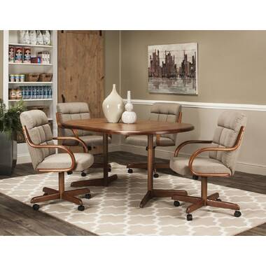 Dinette sets discount with caster chairs